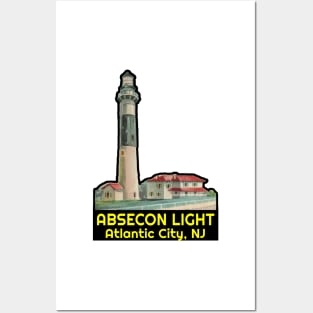 Absecon Light Decal Sticker Vinyl Atlantic City New Jersey Lighthouse Posters and Art